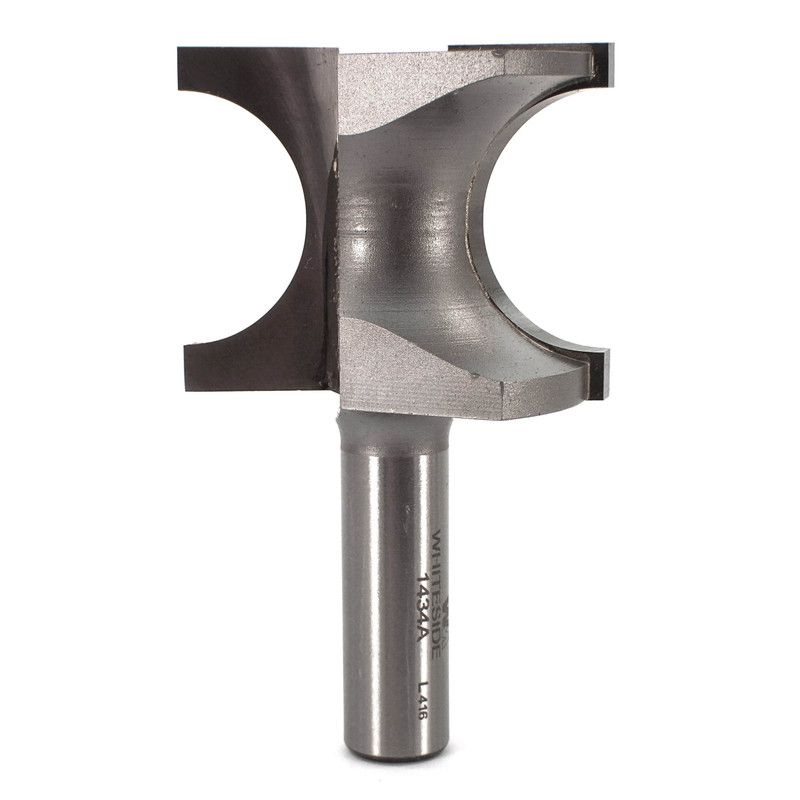 1434A Half Round (Bull Nose) Router Bit 1/2" SH 9/16" R X 1-1/8" Co X 1-1/2" CL 1-15/16" D